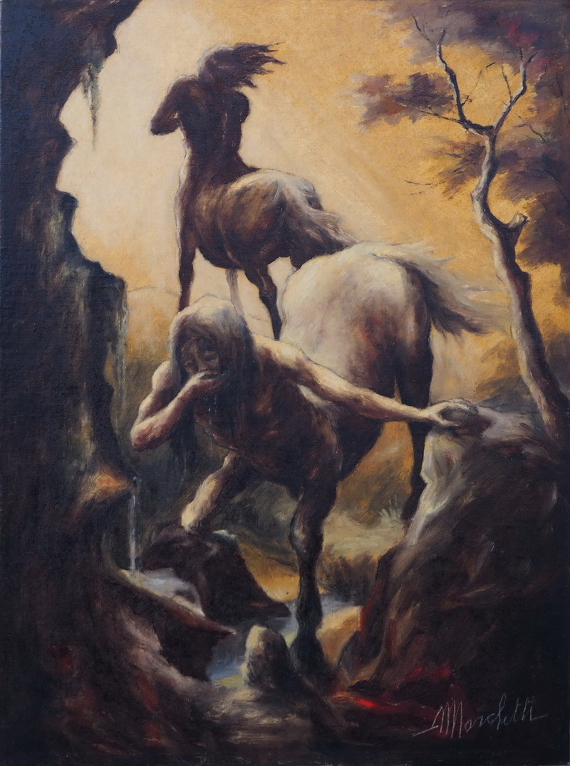 Opera di Angelo Marchetti, pittura su tela